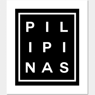 Pilipinas Boxed (White) Posters and Art